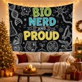 thumbnail image 3 of Biology Pride Quote on Black Chalkboard, Playful Illustration for Biology Fans, Science Classroom Decor, Graduation Gift, Tapestry Wall Hanging for Bedroom and Study Room, 3 of 7