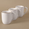 thumbnail image 7 of Famiware Tempus 4-Piece Stoneware Coffee Mug Sets, 14 oz Mugs for Kitchen, Antique White, 7 of 7