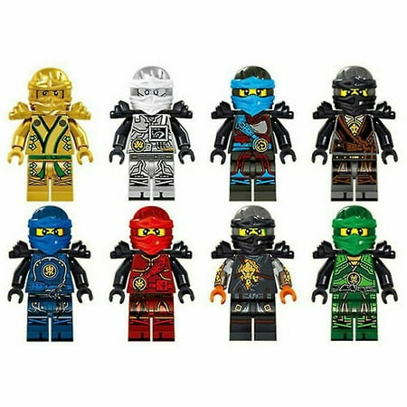 8stk Ninjago Motorcycle Set Minifigures Ninja Mini Figures Blocks