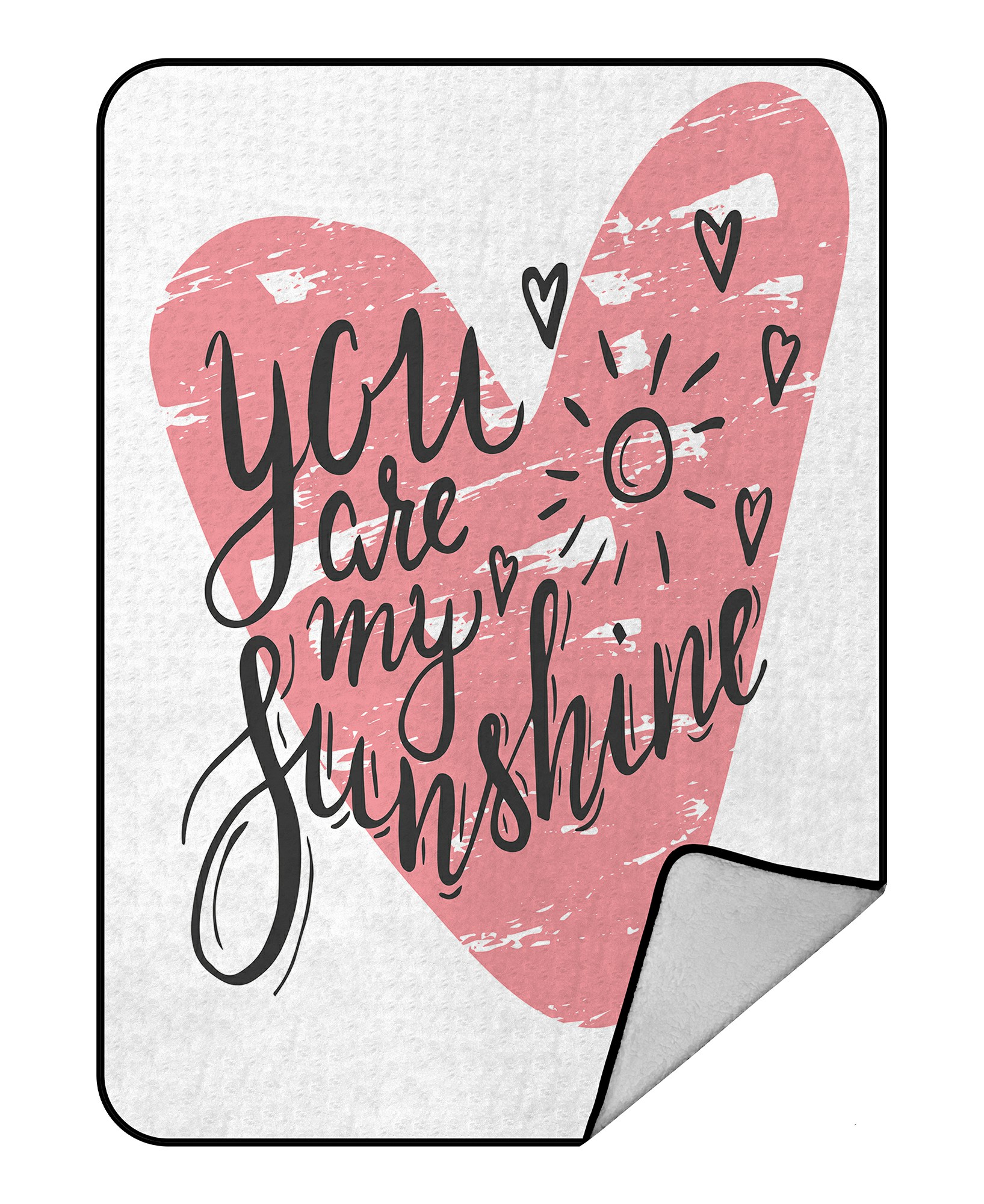 ABPHQTO You Are My Sunshine Fleece Blanket Fleece Back Throw Blanket