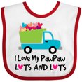 thumbnail image 3 of Inktastic I Love My PawPaw Boys or Girls Baby Bib, 3 of 4