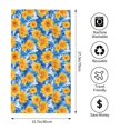 thumbnail image 2 of KLL Ocean Wave Sunflower Ultra Absorbent & Soft Hand Towels for Bath, Hand, Face, Gym and Spa-27.5x16in, 2 of 7