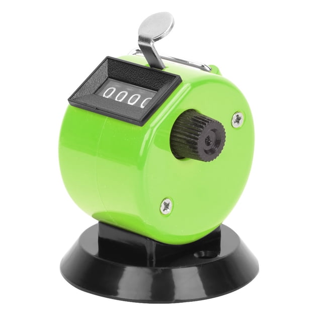 Counter, Beautiful Appearance Large Counting Durable Portable Handheld Counter, With Hook Traffic Flowing Conference Attendance For Data Statistics Industry Green