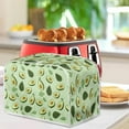thumbnail image 3 of Yuyamidu Green 4 Slice Toaster Cover Avocado Bread Maker Machine Dust Cover Wide Slot Kitchen Appliance Decorative Cover Universal Fit Microwave Oven Toaster Deraction, 3 of 7