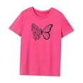 thumbnail image 3 of Camiseta para mujer con cuello redondo, camiseta básica clásica para uso diario, desplazamientos en la playa S, 3 of 7