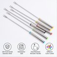 thumbnail image 4 of 12PCS 9.5 Inch Color-Coded Stainless Steel Fondue Forks, Fondue Fork, 4 of 5