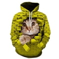 thumbnail image 4 of Sudadera con capucha con estampado 3D de gato lindo para hombres y mujeres, sudadera informal de manga larga de gran tamaño, sudaderas para hombres, 4 of 4