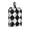 1 PC, variant on Marble Check Diagonal Black White 1 PC Portable Travel Shoe Organizer Bag with Carrying Handle, Shoe Toiletry & Gear Storage Pouch for Suitcases