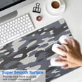 thumbnail image 4 of Gray Military Camouflage &nbsp;mousepad Gamingwaterproofnon Slip&nbsp;for Office Home Work GamingmousepadRubber Base Mousepad with Stitched Edges 31.5x11.8inches, 4 of 7