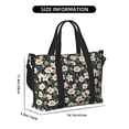 thumbnail image 2 of Rocae Flowers for Travel Shoulder Bag Top Handle Handbag with Yoga Mat Buckle for Gym, Work, Travel, 2 of 7