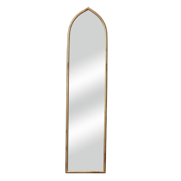 Arched Metal Frame Full Length, Retro Gold Full Length Mirror