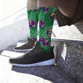 thumbnail image 2 of LSQii Fun Socks for Women Cozy Breathable Printed Cotton Knitted Fashion Novelty Crazy Mid Calf Sports Socks Gifts Carnival Hot Pink,Under $3, 2 of 7