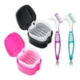 thumbnail image 1 of Estuche para Baño Dentaduras Postizas, Paquete 2, Recipiente para Limpieza Dentaduras Postizas, Contenedor para Remojo Dentaduras Postizas, Caja Almacenamiento para Baño Dental A, 1 of 5