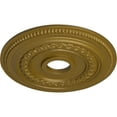 thumbnail image 3 of Ekena Millwork 18"OD x 3 3/8"ID x 7/8"P Oldham Ceiling Medallion (Fits Canopies up to 8 5/8"), Hand-Painted Gold, 3 of 6