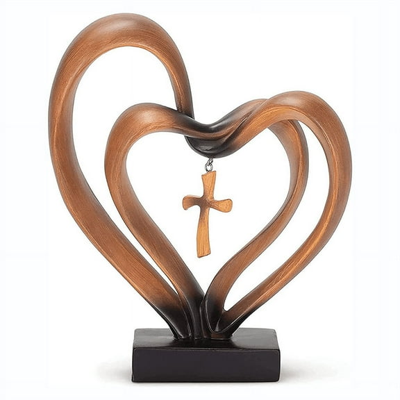 New Arrivals Easter Jesus Entwined Hearts Decor, with 2