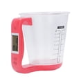 thumbnail image 1 of Household Measuring Cup Portable Kitchen 1 kg Electronic Scale Measuring Cup with LCD Display for Coffee Milk Condiments Red, 1 of 22