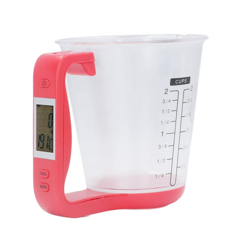 Electronic Measuring Cup LCD Screen Kitchen Used Gram Cup Scale Digital  Beaker Weigh Temperature Food Scale