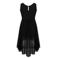thumbnail image 2 of iEFiEL Kids Girls Sleeveless Sparkly Rhinestone High-low Hem Dress for Birthday Party Black 14, 2 of 7