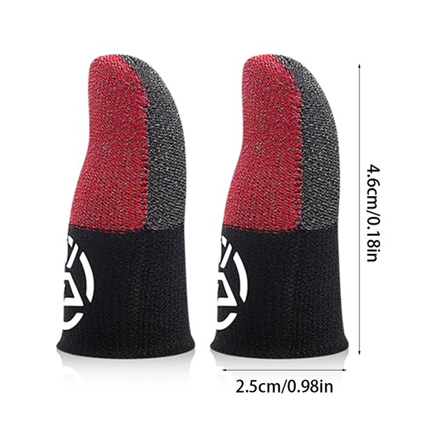 Funda para el dedo móvil transpirable luz nocturna cubierta para la yema del dedo a prueba de sudor para PUBG
