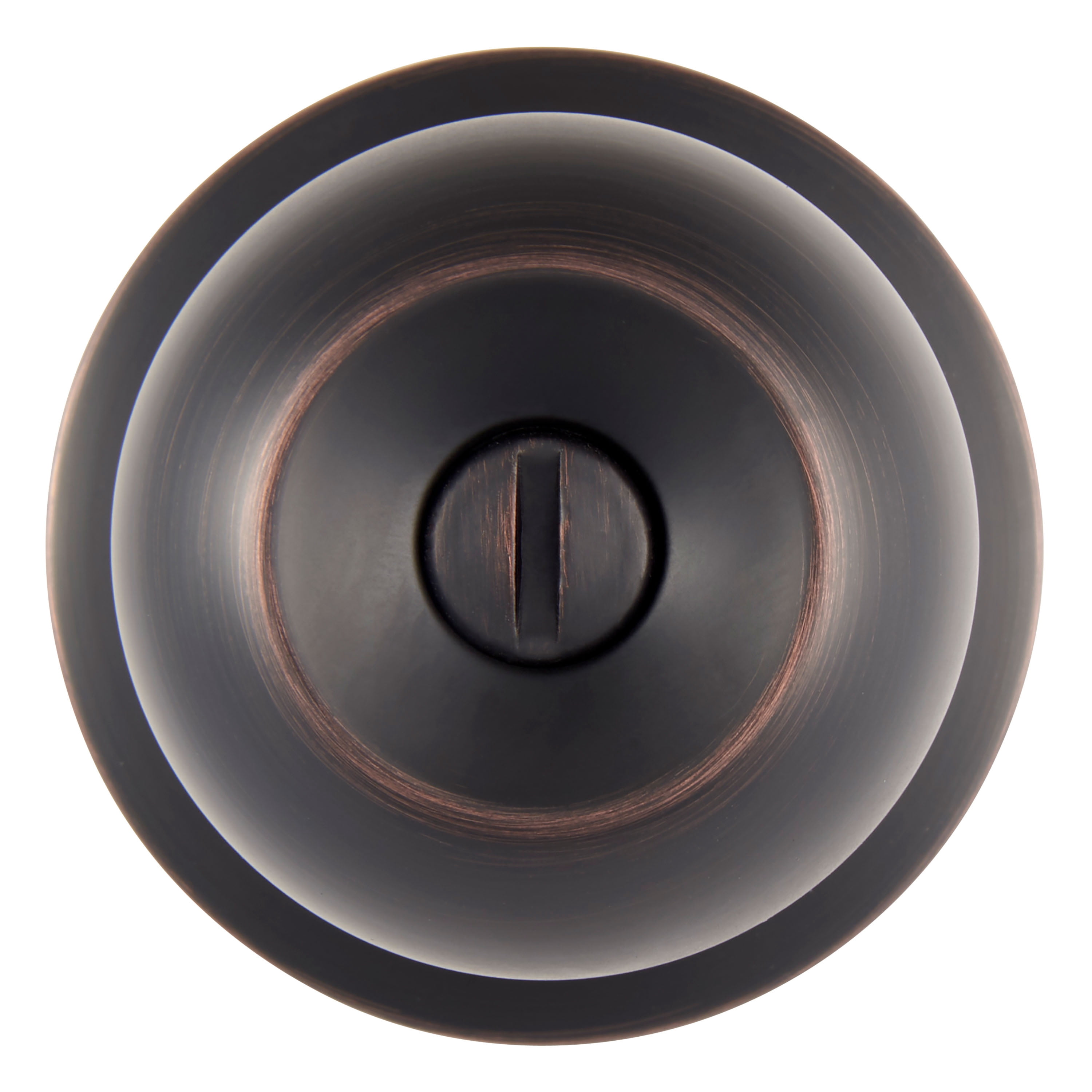 (4 pack) Brinks Privacy Bed/Bath Ball Style Doorknob, Tuscan Bronze Finish