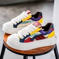 thumbnail image 2 of Men'S High-Top Fashion Sneakers - Breathable, Comfortable Fabric Lining for Hiking, Daily Wear, and Casual Attire，All-Season Casual & Sport Shoes with Colorful Striped Design, Lace-Up Closure,, 2 of 9