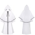 thumbnail image 6 of FNFYFH Renaissance Costumes Cloak with Hood Arm Holes Adults Medieval Hooded Cape for Halloween Cosplay, 6 of 8