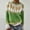 Yellow-1, variant on Womens Vintage Fair Isle Sweater Striped Casual Long Sleeve Knitted Pullover Print Crewneck Fashion Jumper Tops