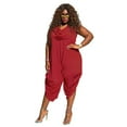 thumbnail image 1 of Combinaison pour Femme Grande Taille Sans Manches à Col Bénitier Combinaison Short Combinaison Ample, 1 of 3