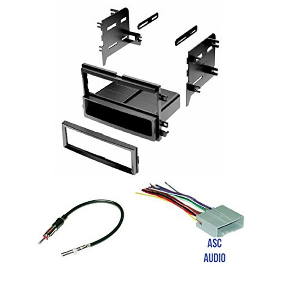 ASC Audio Car Stereo Radio Install Dash Kit, Wire Harness, and Antenna