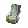 thumbnail image 4 of Vine Soft Flannel Fleece Blanket, Green Rural Countryside Landscape in a Sunny Day Green Branches with Bunch of Grapes, Cozy Plush for Indoor and Outdoor Use, 50" x 60", Multicolor, by Ambesonne, 4 of 6