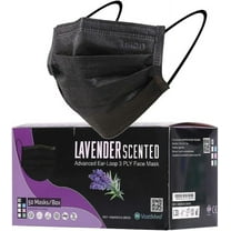 VASTMED 50PCs Dental Medical Grade Tigris Black 4.0 G 3Ply Level 3 Face Mask