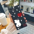 thumbnail image 4 of "Demuestra tu estilo con esta peculiar funda plateada mate con estampado de dibujos animados para iPhone 14, 13, 12 Pro y 11", 4 of 4