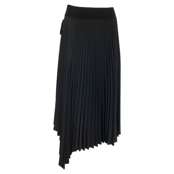 Pre-Owned Joseph Ade Pleated Midi Skirt in Black Polyester