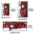 thumbnail image 4 of YIMEIS Winter Snow Snowman Christmas Kitchen Mat Washable Non-Skid Absorbent Runner Rugs (16''24''/20''32''/47''18'') - 3 Pcs Recommended for Kitchen Sink Front/Floor, Suitable for All Age Groups, 4 of 10