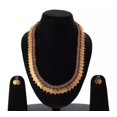thumbnail image 2 of LabelByTanu Lord Maa Laxmi Printed Coin Gold Plated Choker Necklace Set With Earrings, 2 of 3
