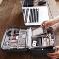 thumbnail image 2 of Waterproof Data Cable Storage Bags Travel Gadget Wires Organizer Zipper Pouch (Black), 2 of 6