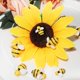 thumbnail image 4 of HADDIY Tiny Craft Bees 50 piezas pequeñas de resina de plástico, decoración de abejorros para adornos y decoración de mesa de fiesta de cumpleaños con temática de abejas, 4 of 5