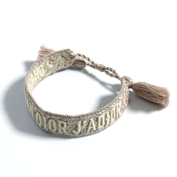 Pre-Owned Christian Dior Dior Women's Friendship Bracelet Free Size Pink