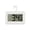 White, variant on Digital Refrigerator Thermometers , Waterproof Room Thermometer with Hook, Thermometer with Magnetic Back Large LCD, Max/Min Record Function for Home, Commercial