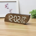 thumbnail image 2 of TACILIP Digital Electronic Clock Temperature and Humidity Display LED Display Electronic Clock Stereo Digital Display Automatic Brightness Adjustment, Mom Gifts, 2 of 6