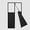 Black, variant on Magnetic Insulated Door Curtain Fits 40"x84" Doors - Thermal Door Cover for Winter with Clear Window, Window Insulation Kit & Doors Draft Stopper to Keep Cold Air Out for Front Doorway Home - Gray