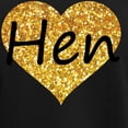 thumbnail image 3 of CafePress - Hen Gold Glitter Heart Pajamas - Women's Short Sleeve Print T-Shirt and Pants Dark Cotton Pajama Set, 3 of 7