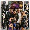 thumbnail image 6 of 3 Pack 2026 Happy New Year Porch Door Banner, Colorful Fireworks New Year Door Cover Hanging Sign for 2026 New Years Eve Party Supplies Indoor Outdoor NYE Holiday Decorations, 6 of 7