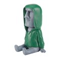 thumbnail image 4 of FashionCha Easter Island Head Statue Antique Portrait Ahu Phone Holder Moai Head Statue for Grey Green, 4 of 9