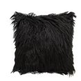 thumbnail image 1 of Fysho Solid Print Suede/Acrylic Square Throw Pillows, 45 x 45cm, Black, 1 of 2