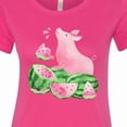 thumbnail image 4 of Inktastic Watermelon Piggy Women's T-Shirt, 4 of 5