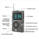 thumbnail image 2 of 2X Mini Radio PortáTil de Bolsillo AM FM Receptor de Radio Digital Canal de BúSqueda AutomáTica Tarjeta TF Reproductor de MúSica MP3, 2 of 5