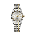 thumbnail image 1 of "Reloj De Pulsera Empresarial Cuarzo Con Calendario Mujer BELUG  plata ", 1 of 4