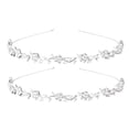 thumbnail image 2 of Paquete De Imitación De Flores Y Hojas Nupciales Diadema De Cristal Tiara - Cristales - Plata, 2 of 8