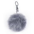 thumbnail image 1 of Luxe Faux Fur 676685047786 Pom Pom Balls - Grey, 1 of 3